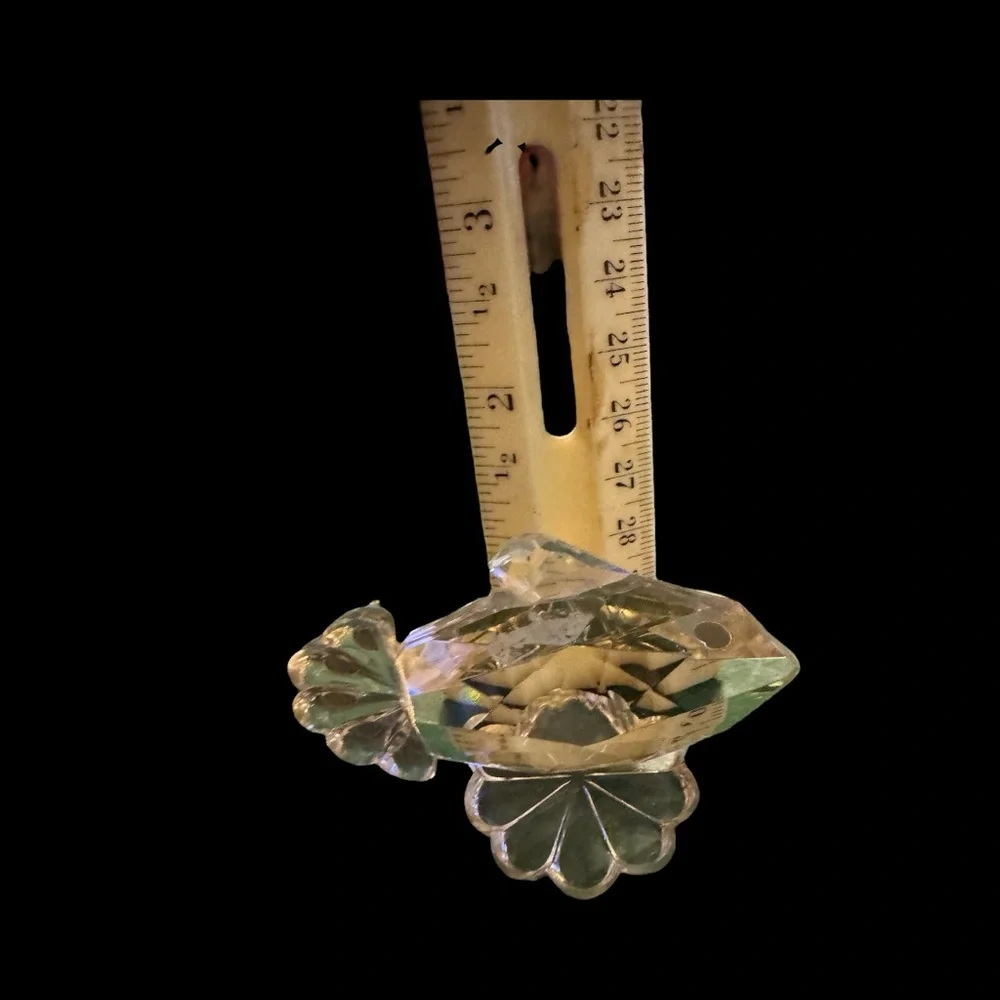 Czech Republic vintage collectible crystal glass fish figure